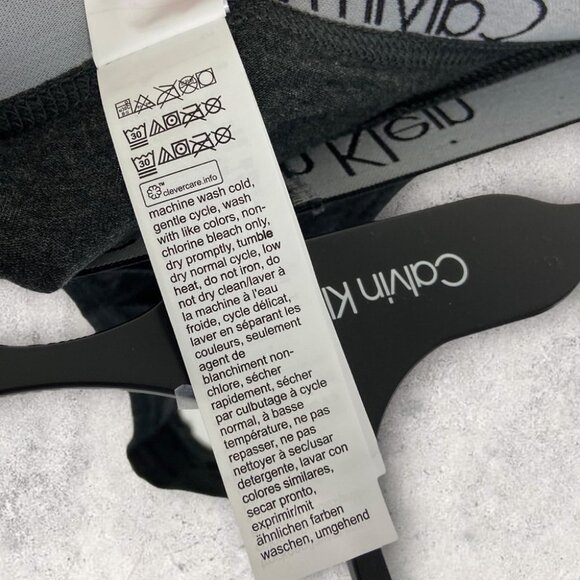 NEW Calvin Klein Black Spell Out Panties Size Large Logo Thong Underwear NWOT L‎ - Picture 5 of 10